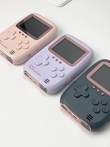 Two-Wire Charging Treasure: A Nostalgic Handheld Game Console & Portable Charger