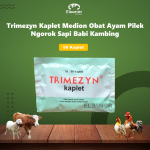Trimezyn Kaplet 50 Butir Medion Obat Ayam Pilek Ngorok Sapi Babi Kambing