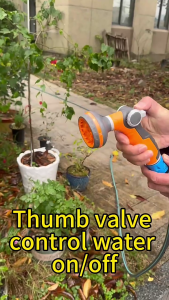 Hose Sprays Guns Highly Pressure Hose Nozzles Attachments Hose Pipe Adapter Adjustable for Car Washing Garden