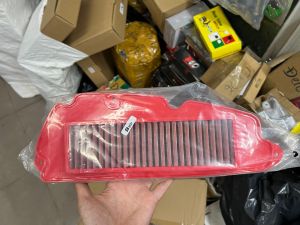 Lọc gió KN full đỏ lưới thép xe SH 350i