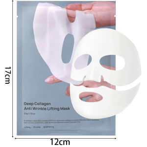 WH Face Mask - Bio Collagen Shrink Pores Overnight Hydrogel - Peel Off Mask - Split Type Absorbable Deep Mask - Elasticity Improvement - Skin Care