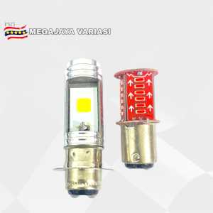 Paket lampu LED depan H6 2 sisi bebek plus lampu stop belakang 30 mata led running universal semua motor MJ55