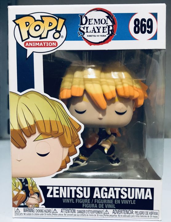 Demon Slayer Funko POP Animation - Zenitsu Agatsuma, Multicolor, 3.75 ...