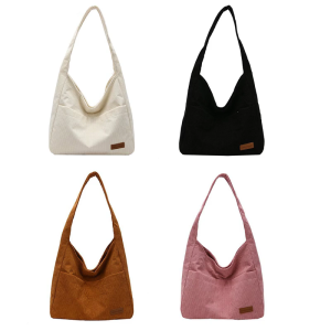 Women Bag Fashion Handbag Corduroy Underarm Bag Trendy Armpit Bag Large Capacity Shoulder Bag Shopping Dating Bag