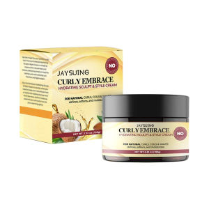 【Hot Sale】JAYSUING Hydrating Sculpt & Style Cream Curls Defining Cream Hair Define Styling Care Curls Conditioner Hair Repair Cream For Normal Curly Hair Long-Lasting Hold Curly Bounce Professional Sculpting Hydrating Moisturizing Hair 100g
