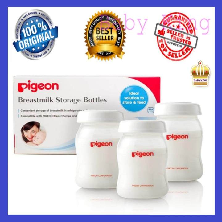 Original Pigeon Breastmilk Storage Bottle Bottles Wide-Neck (160ml
