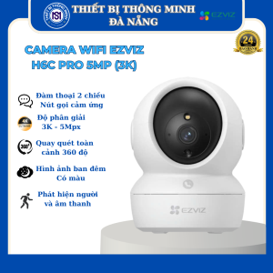 Camera Ezviz H6C Pro 5.0MP hoặc H6C Pro 3.0MP Có Màu Ban ĐêmTích Hợp Nút Gọi Trên Camera Đàm thoại 2 chiều Chính hãng Ezviz Việt Nam
