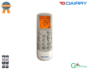 Remote điều khiển điều hoà DAIRRY 2 chiều Inverter..Hàng chính hãngmới 100%- Có màn hình LED tiện ích