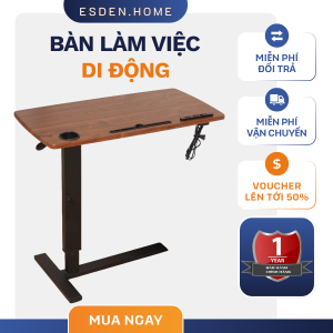 Bàn Làm Việc Gấp Gọn Để Giường Đa Năng Có Cổng Sạc USB Và Kích Thước Điều Chỉnh