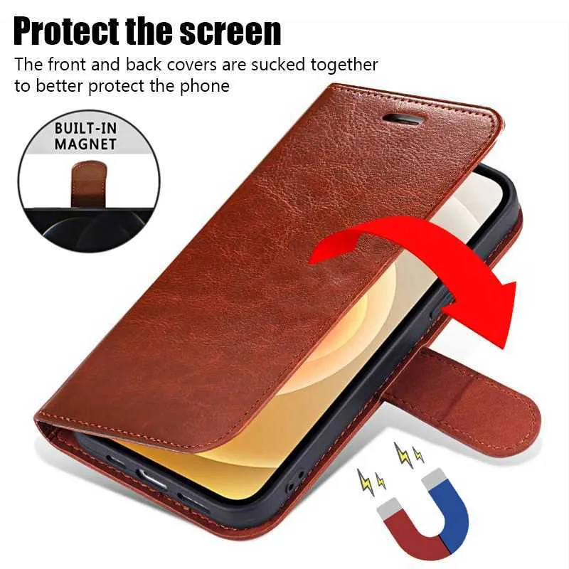 For Vivo V11 V11pro 1804 1813 Genuine Leather Case Vintage Wallet