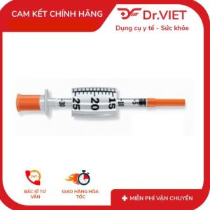 Xylanh sử dụng để tiêm insulin 100UI loại kim 30G x 8mm