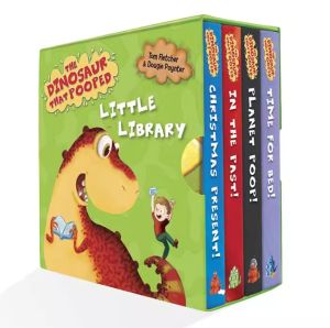 Original The Dinosaur that Pooped: Little Library (4 Books)