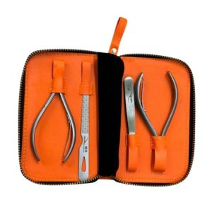[Hàng cty]Bộ quà tặng truyền thống cao cấp Kềm Nghĩa MD.33 thép không gỉ inox bộ chăm sóc móng 4 món NHILEE NL258 gồm kềm cắt da cắt móng dũa nhíp- NL258