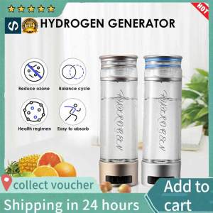 Hydrogen Water Generator PEM And SPE Technology Value 1600PPB Portable Hydrogen Water Machine USB Charging