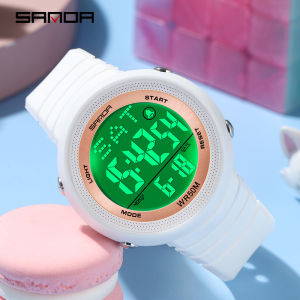 SANDA Fashion Casual Womens Watches Waterproof Digital Watch Sports Wristwatches For Female Clock