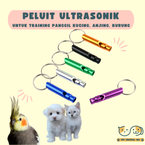 Peluit Ultrasonik Alat Melatih Panggil Hewan Peliharaan Anjing Kucing Burung