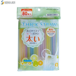 Set 80 ống hút Seiwa-pro Nhật Bản (cỡ vừa) nhựa PP không mùi chịu nhiệt tốt