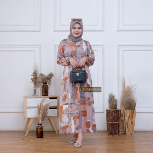 Midi Dress Panjang 130 / Gamis Muslim