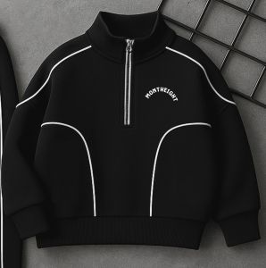 MONX Setelan Jaket Anak Laki Laki Dan Wanita Motif List Putih Reflektif 2 - 12 tahun Terbaru