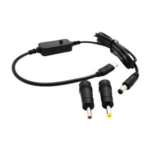 5V 9V 12V 15V 20V USB có thể điều chỉnh được C để 5.5x2.5mm Bộ chuyển đổi cáp điện với 2 hoán đổi cho nhau kết nối cho máy tính xách tay