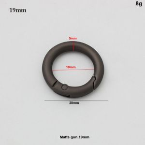 WININ Hợp  kẽm Khóa lò xo mạ  loại 19/25/32/39mm Đa kích cỡ Túi xách túi đeo vai móc khóa Chất lượng cao Đen Khóa và kẹp O-Ring