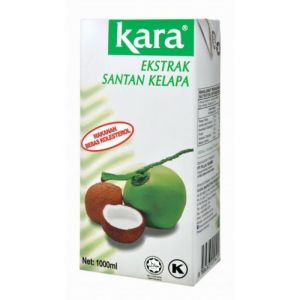Kara Santan Estrak Krim Kelapa Asli 1 Liter / Kara Branded Coconut Cream Extract 1000 ml