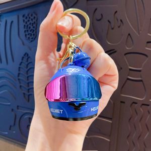 ELITEDEALSHUB Cool Light-up Helmet Keychain Realistic Lightweight Helmet Bag Charm Unique Versatile Mini Night Light Pendant Key/Backpack Decor