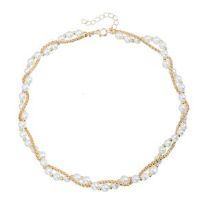 Hợp thời trang nhiều sợi vòng cổ hợp kim món quà neckchain đối với phụ nữ Độ dài có thể điều chỉnh ngày để đêm mảnh