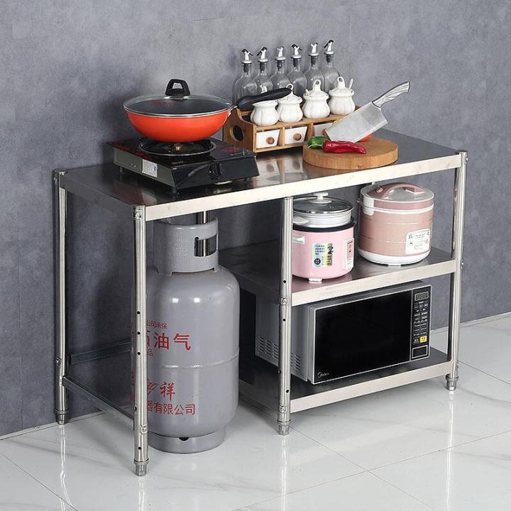 （HOT) Kitchen Cabinet Gas Stove Rack Stainless Steel Kitchen Storage ...