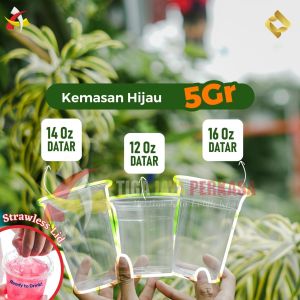 Gelas Plastik Cup 12 oz 14 oz 16 oz RJM [5gr] / Gelas Oz Plastik Cup Tebal RJM PP 50pcs