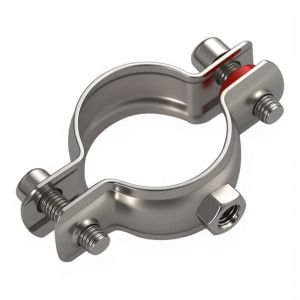 VIVAZ 1Pcs 304 Stainless Steel Stainless Steel Pipe Bracket M8 Nut OD 8-325mm Pipe Clamp Fixed Support Water Pipe Clamp for Water Pipe