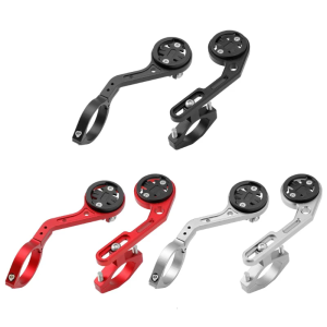 Bicycles Handlebar Combo Mount Adjustable Out Front Computer Mount Aluminum-Alloy Bike Stem Mount Easy to Install
