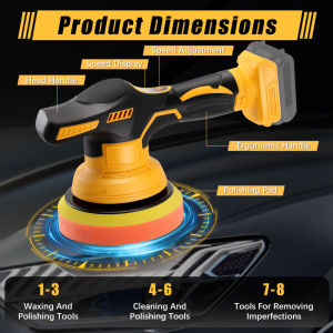 ⭐️Local Delivery⭐️Dewalt Car Polisher Wax Polisher Digital Display Variable Speed Portable Handheld Auto Polishing Machine (No Batte-ry Included)
