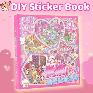 3D Landscape Stickers Miniature Scene Collection Book Set DIY Handbook Stationery Stickers