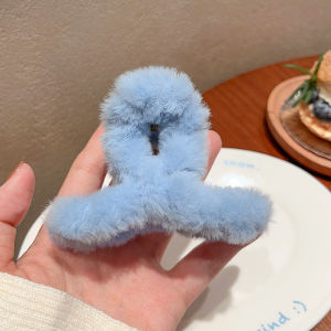 JEDAI BULU HALUS JEPIT RAMBUT GAYA KOREA IMPORT JEPITAN BULU AKSESORIS RAMBUT LUCU