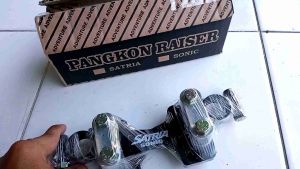 Breket Dudukan Stang Satria Fu dan Sonic: Dudukan Breket Raiser Stang Honda Sonic dan Suzuki Satria Fu