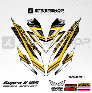 STIKER STRIPING SUPRA X125 - WAVE 125 R GRAFIS VARIASI 041