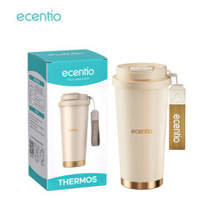 ecentio tumbler minum premium tahan dingin 24 jam botol stainless 316 portable tumbler  botol minuman aesthetic 530ml-Gift