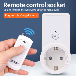 AL09G-RC 433MHz Universal Smart Plug Wireless Remote Control Socket EU Plug 220V For Home Appliances Fan Light