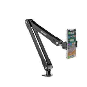 MeeGoo Fixed Lazy Holder Adjustable Long Arm 360° Rotating Flexible Desktop Mobile Phone Holder for iPad Tablet Computer Table