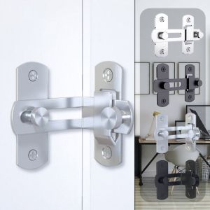 MAULLY 90 180 Degree Gate Toggle Cabinet Sliding Barn Window Door Buckle Barn Lock Door Lock Door Bolt