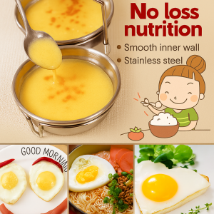 Stainless Steel Steamed Egg Mold Egg Steaming Mold Egg Molder Egg Steamer