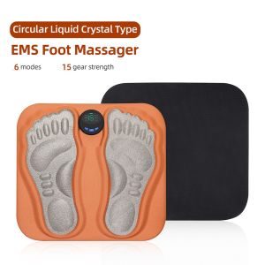 foreverlily Electric EMS Foot Massager Pad Upgrade Remote Control Microcurrent Foot Massage Cushion Feet Muscle Stimulator Massager Relief Fatigue Foldable Mat Rechargeable