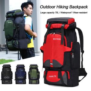 70L Waterproof Hiking Backpack Outdoor Sports Camping Bag Travel Backpack Mountaineering Bagpack Duffel Weekender Bag for Men & Women