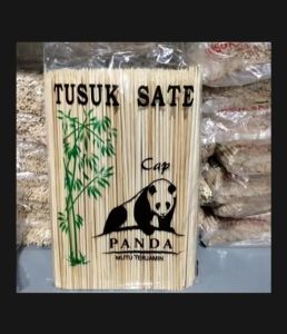 TUSUK SATE MERK PANDA/PANJANG 20 CM HARGA PER PACK ISI 500 GRAM / KG ISI +/- 500 BATANG