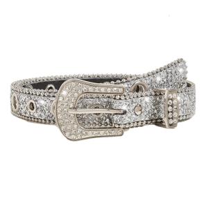 Vành đai thắt lưng Jean Bling dây đeo thạch anh thời trang nữ Cowgirl giả kim cương phương Tây Dây thắt lưng Rhinestone thắt lưng eo