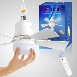 Modern Ceiling Fan With LED Light Inverter Ceiling Fans with Remote Control For Living Room Bedroom Kitchen Deluxe Simple E27 Socket Fan Light PH