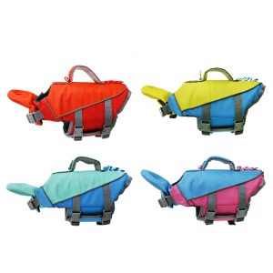 Reflective Dog Life Vest with Handle and High Buoyancy Floatations for Small to Large Breeds Swimming Boatings Surfing