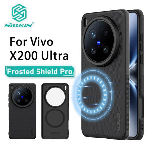 For Vivo X200 Ultra Phone Case Nillkin Super Frosted Shield Pro Magnetic Hard PC+TPU Shell Shockproof Back Cover