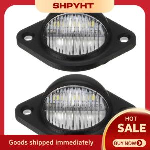 SHPYHT 1 chiếc đèn biển số LED 12V cho ô tô thuyền đèn ngoại thất xe moóc xe máy máy bay RV xe tải đèn biển số tròn Led đèn biển số xe tải